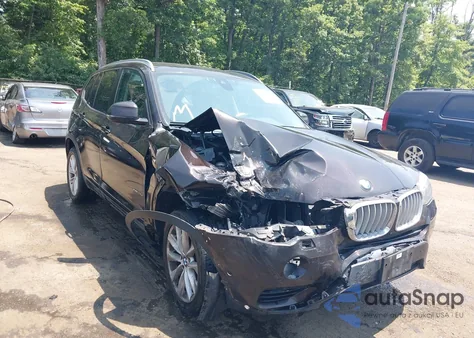 2016 BMW X3 xDrive28D из США, поврежденный, VIN 5UXWY3C54G0N87873